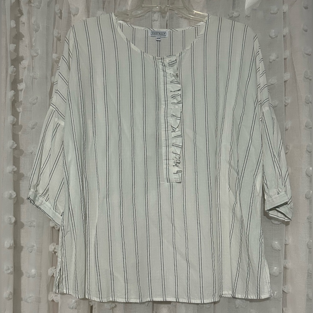 Sweet Salt pinstripe top